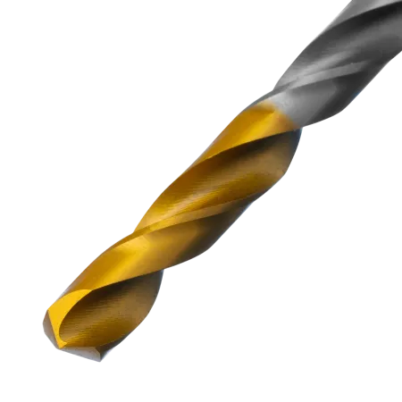 Сверло спиральное по металлу DENZEL 6,5 x 100 мм, Р6М5, Golden Tip