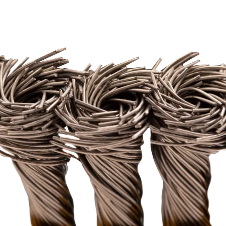 Щетка для УШМ DENZEL 746283, 100 мм, «чашка», крученая нержавеющая проволока 0.5 мм, М14