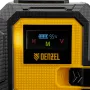 Лазерный уровень мультипризменный DENZEL DLV 360-4T, 30 м, зеленый луч, Li-Ion 2,4 Aч, штатив