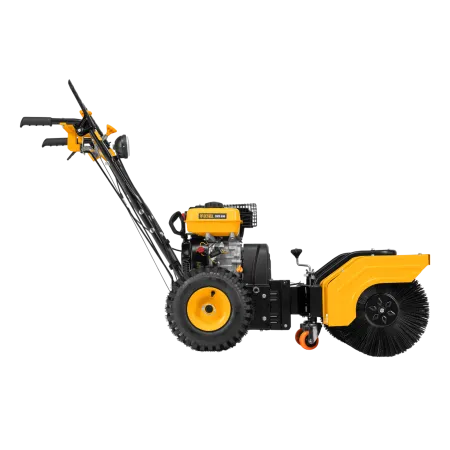 Гибридная снегоуборочная машина DENZEL с функц. подметания SWB-800, 212 сс, руч. старт, 2 насадки