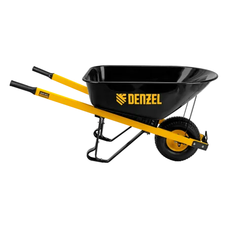 Тачка садовая DENZEL 68999, грузоподъемность 230 кг, 140 л, усиленная