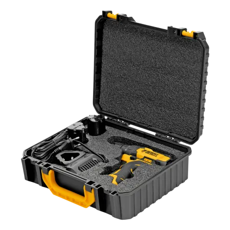 Дрель-шуруповерт аккумуляторная DENZEL CDQ-12, Li-Ion, 12 В