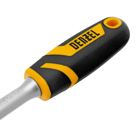 Ключ-трещотка DENZEL 1/4", 90 зубьев, с быстрым сбросом, CrV