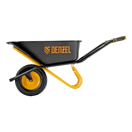 Тачка строительная DENZEL усиленная объем 120 л, 220 кг, колесо 16х4.00-8