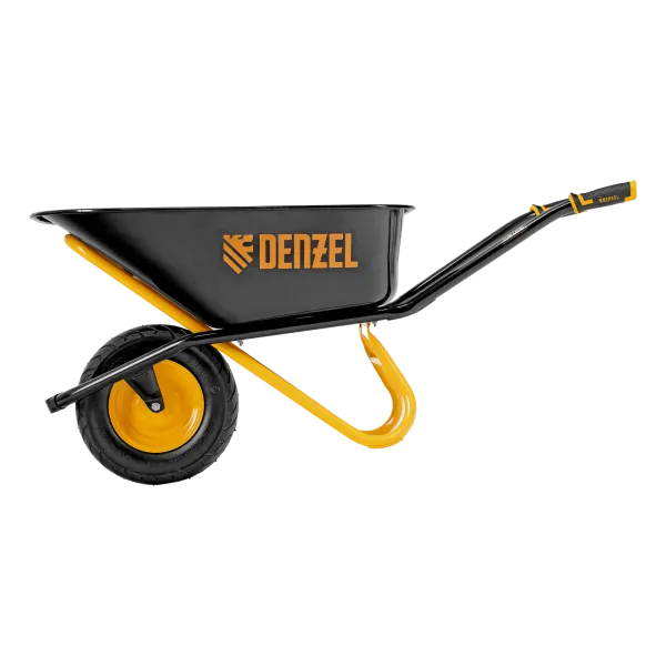 Тачка строительная DENZEL усиленная объем 120 л, 220 кг, колесо 16х4.00-8