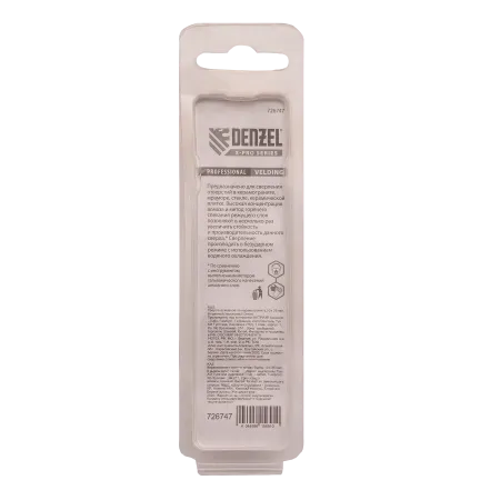 Сверло алмазное по керамограниту DENZEL 726747, 10 x 35 мм, шестигранный хвостовик