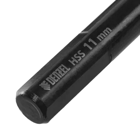 Сверло по металлу DENZEL 11 мм, HSS-Tin, Golden Tip, 6 шт.