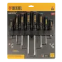 Набор отверток DENZEL 8 пр., CrV, трехкомпонентная рукоятка