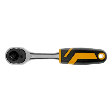 Ключ-трещотка DENZEL 1/4", 90 зубьев, с быстрым сбросом, CrV