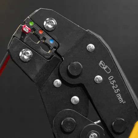 Клещи для обжима изолир. наконечников DENZEL НКИ и НВИ, разъемов РПИ, гильз ГСИ, 0,5 - 2,5 мм2