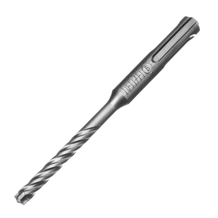 Бур по бетону DENZEL, цельная крестовая пластина, 6x115 мм, SDS PLUS