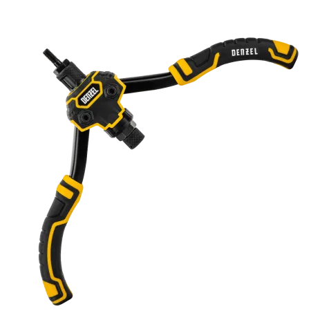 Заклепочник для резьбовых заклепок DENZEL двуручный, заклепки М3, М4, М5, М6, М8, М10, M12