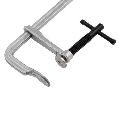 Струбцина DENZEL F-образная, 80x400мм, кованая