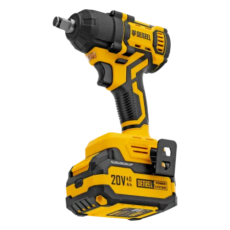Гайковерт ударный аккумуляторный бесщет. DENZEL CIWH-BL-20-500, Li-Ion, 20 В
