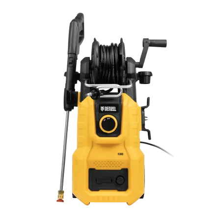 Моечная машина высокого давления DENZEL R-200D, 2400 Вт, 200 бар, 420 л/ч, с барабаном