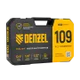 Набор инструментов DENZEL 1/2", 1/4", CrV, S2, пластиковый кейс, 109 предметов