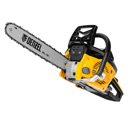Пила цепная бензиновая DENZEL DGS-4516, шина 40 см, 3 л.с, шаг 3/8, 57 звеньев