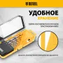 Набор сверл по металлу DENZEL, 2-8 мм, Р6М5-TiN, Golden Tip, 6 шт