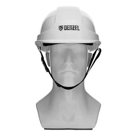 Каска защитная ударопрочная DENZEL ABS/PC, плавная регулировка, модель «Форвард» (К-05), белая