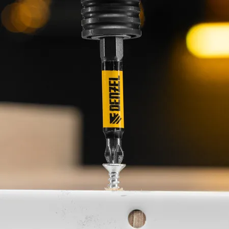 Бита DENZEL PH2х60, сталь S2, цилиндр., 10 шт. Е 6,3