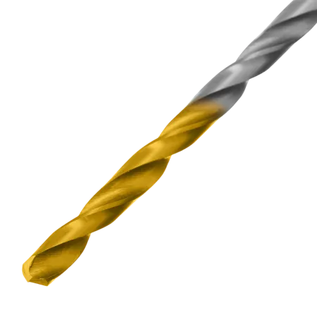 Сверло спиральное по металлу DENZEL 3 х 100 мм, Р6М5, Golden Tip, удлиненное, 2шт.