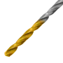 Сверло спиральное по металлу DENZEL 3 х 100 мм, Р6М5, Golden Tip, удлиненное, 2шт.