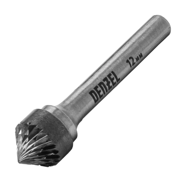 Борфреза по металлу DENZEL твердосплавная, зенкер 90 град., тип-K, 12 мм