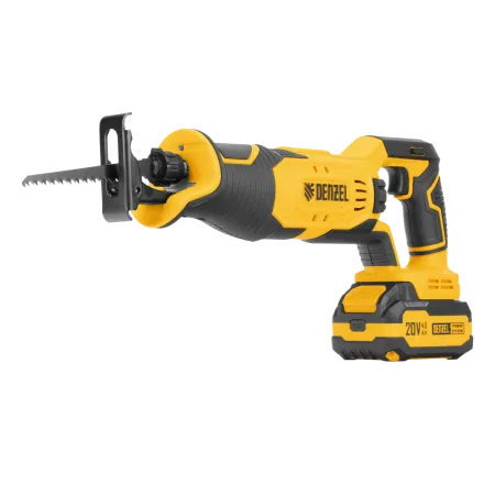 Пила сабельная аккумуляторная DENZEL RS-180,  Li-Ion, 20 В