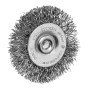 Набор щеток для дрели DENZEL, 1 Плоская 50мм, 2 Чашки 25-50мм, шпилька, нерж. вит. проволока