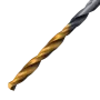 Сверло спиральное по металлу DENZEL 2 x 49 мм, Р6М5, Golden Tip, 2шт.