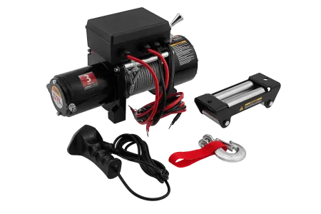 Лебедка автомобильная электрическая DENZEL LB- 2200, 2,2 т, 3,3 кВт, 12 В