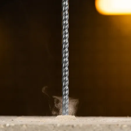 Бур по бетону DENZEL, цельная крестовая пластина, 6x315 мм, SDS PLUS