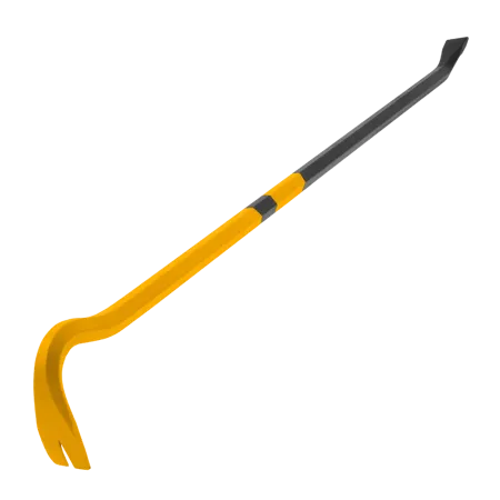 Лом-гвоздодер DENZEL 900 мм, шестигранный 19 мм, окрашенный, сталь 65