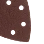 Треугольник абразивный на ворc. подложке под "липучку", перф., P 80, 150х150х100 мм, 5 шт. Denzel