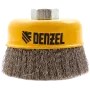 Щетка для УШМ DENZEL 746053, 100 мм, «чашка», витая нержавеющая проволока 0.3 мм, М14