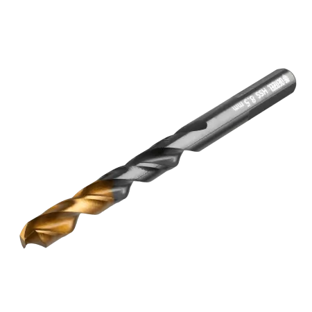 Сверло по металлу DENZEL 8,5 мм, HSS-Tin, Golden Tip, 8 шт.