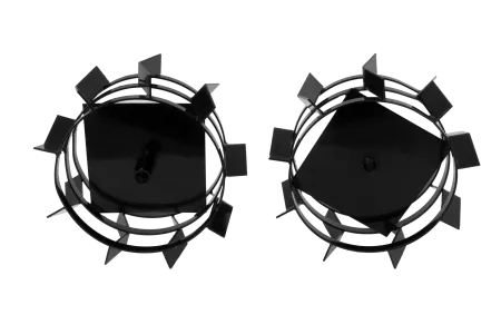 Грунтозацепы DENZEL 380/160 мм, посадка шест. 23 мм, комплект 2 шт