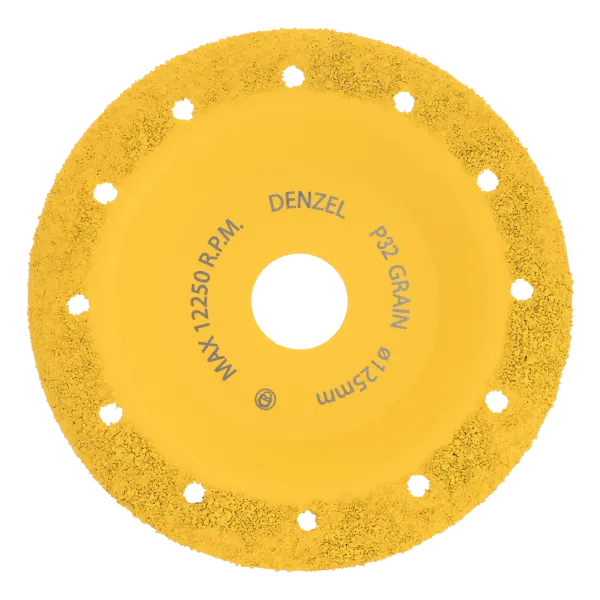 Чашка твердосплавная зачистная DENZEL, 125 мм, Наклонная, мелкое зерно #32