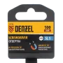 Отвертка DENZEL SL5x100 мм, CrV, трехкомпонентная рукоятка