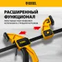 Струбцина DENZEL F-образная, быстрозажимная, 450 х 80 мм, усиленный нейлоновый корпус