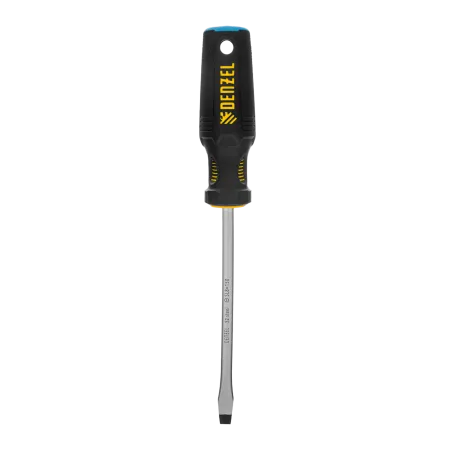 Отвертка DENZEL SL8x150 мм, S2, 3к рукоятка
