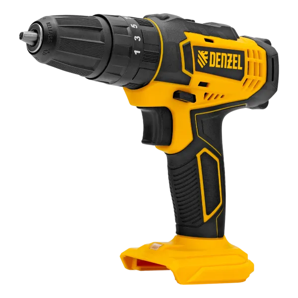 Дрель-шуруповерт аккумуляторная ударная DENZEL CID-18-0, Li-Ion, 18 В