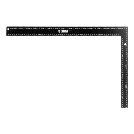 Угольник DENZEL 400 х 600 мм, алюминиевый, лазерная гравировка