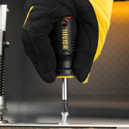 Отвертка DENZEL PH2х38 мм, S2, 3к рукоятка