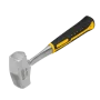 Кувалда DENZEL 1 кг, цельнометаллическая, двухкомпонентная рукоятка