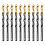 Сверло по металлу DENZEL 6,5 мм, HSS-Tin, Golden Tip, 10 шт.