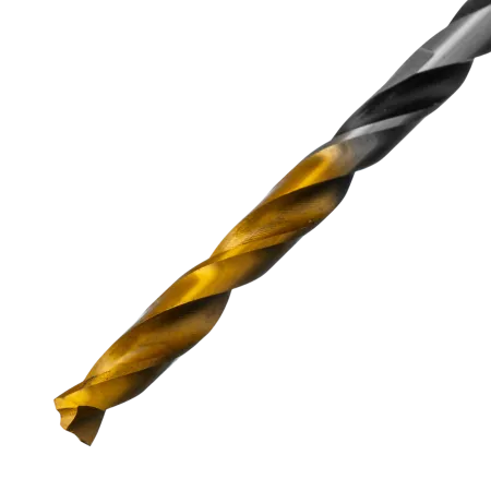 Сверло спиральное по металлу DENZEL 3,5 x 70 мм, Р6М5, Golden Tip, многогранная заточка, 2шт.