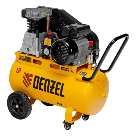 Компрессор воздушный DENZEL рем. привод BCI 2100/50, 2,1 кВт, 50 литров, 400 л/мин