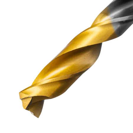 Сверло спиральное по металлу DENZEL 9 x 125 мм, Р6М5, Golden Tip, многогранная заточка
