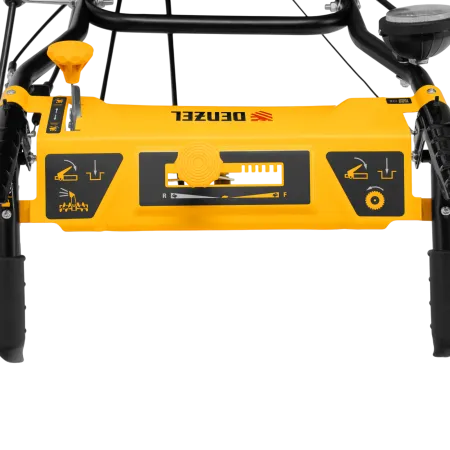 Гибридная снегоуборочная машина DENZEL с функц. подметания SWB-800, 212 сс, руч. старт, 2 насадки